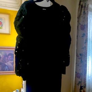 Express sweater dress with Puff sleeves size large